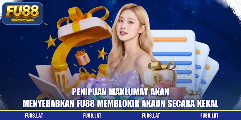 Penipuan maklumat akan menyebabkan FU88 memblokir akaun secara kekal