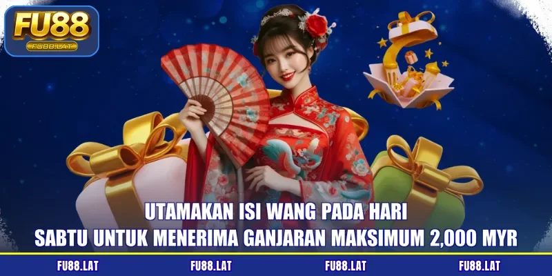 Utamakan isi wang pada hari Sabtu untuk menerima ganjaran maksimum 2,000 MYR